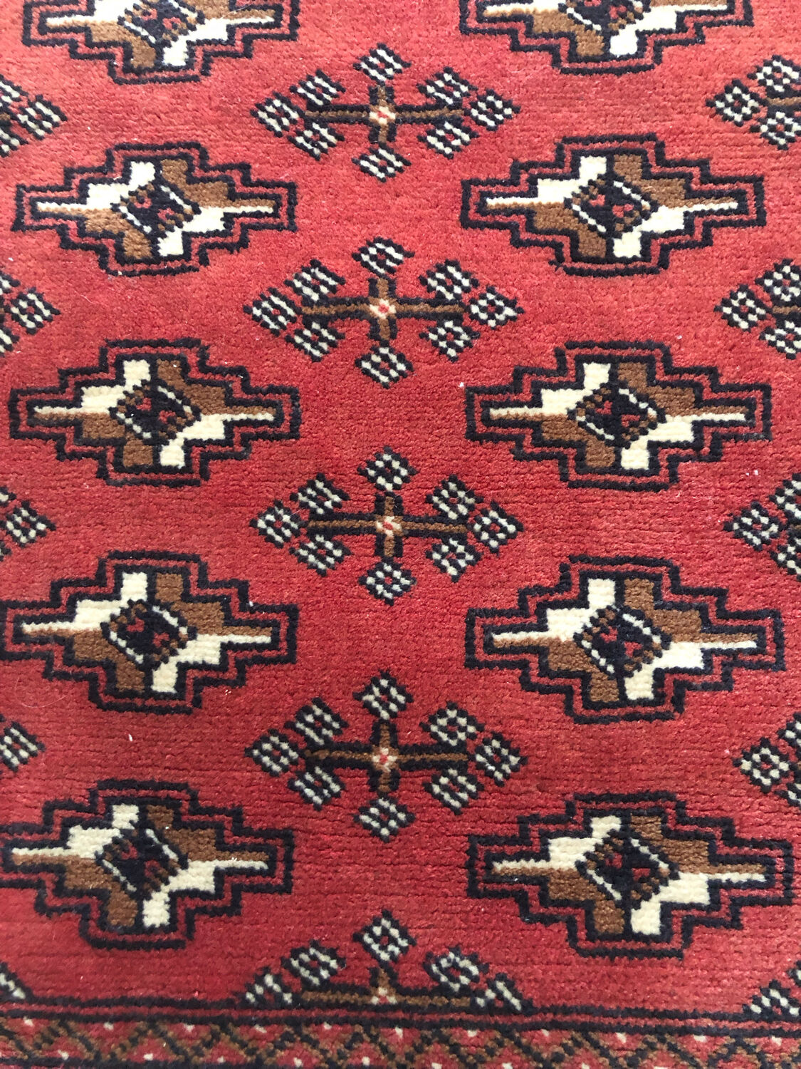 Tapis style persan 85x66 rouge