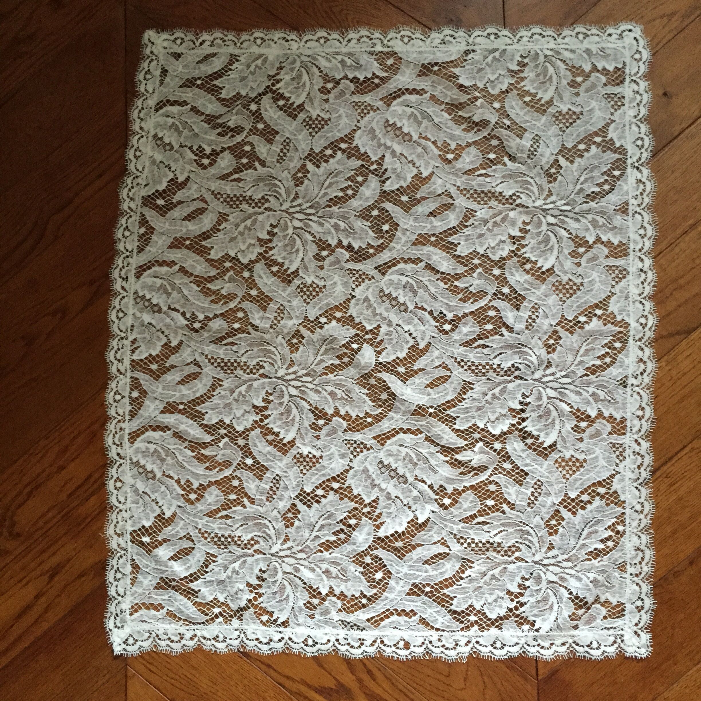 Old lace tablecloth