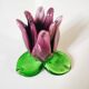 Glass paste candle holder