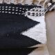 Minimalist Black Kilim Rug - 282 x 171 cm