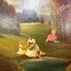 French School around 1880: animated lake landscape signed J Durand