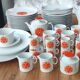 Old Tableware Service Seventies Orange Hans Théo Baumann For Thomas Germany