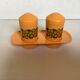 Emsa W Germany orange-yellow salt and pepper shaker