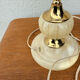 Vintage table lamp in alabaster and gilded brass, Spain.