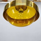 Space Age UFO Pendant Lamp by Kamenický Šenov, Czechoslovakia 1970s