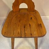 Mountain chalet style pine chair