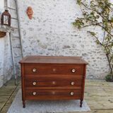 Commode Louis XVI en noyer
