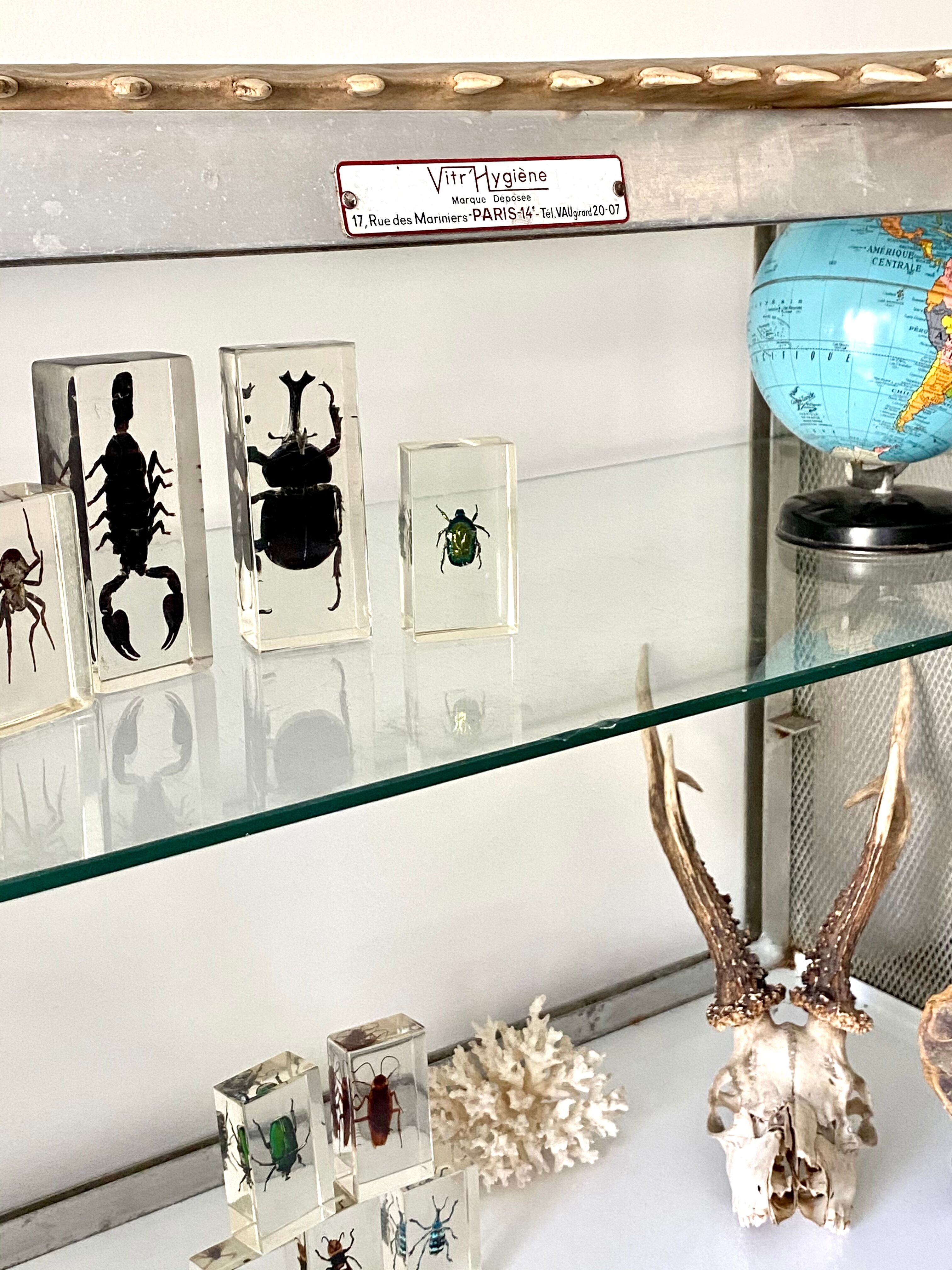 Old stainless steel window