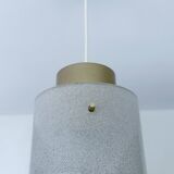 Large vintage glass pendant light, 60s