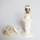 White alabaster lamp base