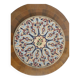 Couscous dish in ceramized terracotta and enamels