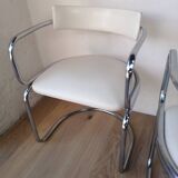 Pair of vintage canteliver armchairs from Zug, Victoria, Switzerland.