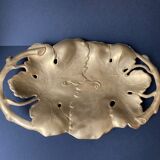 Bronze pocket trays vintage art nouveau vine leaves