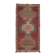 1970s Vintage Turkish Oushak Handmade Wool Cotton Red Area Rug 190x375
