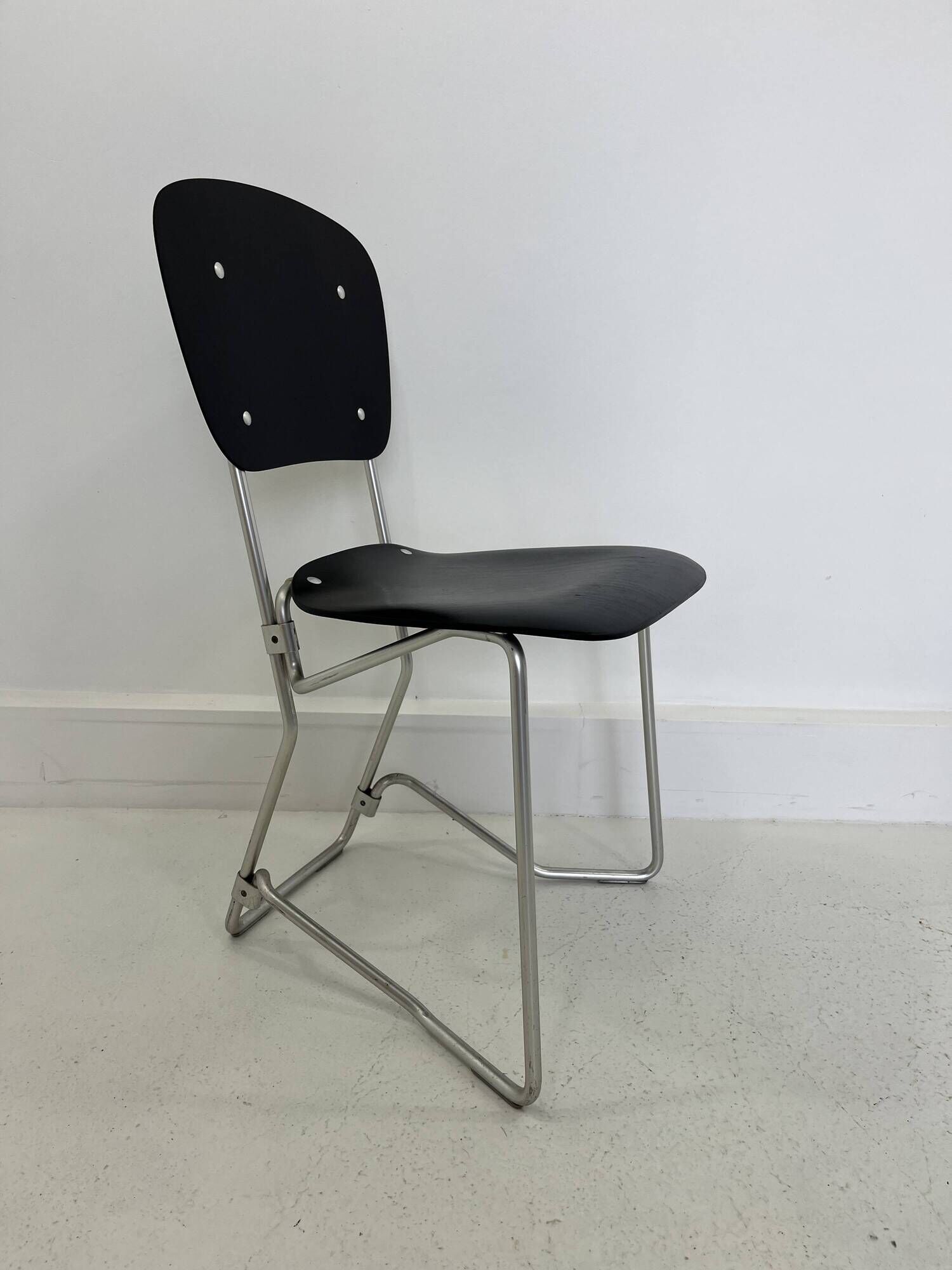 Alu-Flex Dining Chairs by Armin Wirth, 1960s, Set of 4