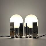 Pair of 70s Design Lamps 'BILIA' by Claudio Salocchi for Lumenform, 1970s