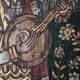 Antique wood painting old craft panel