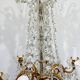 6 Light Bronze And Crystal Chandelier