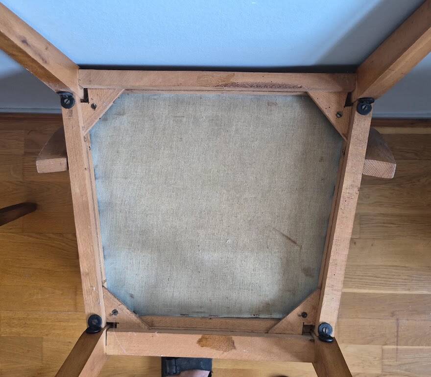 Bridge armchairs in solid beech