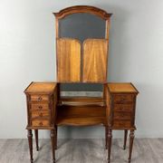 Coiffeuse avec miroir triptyque de style Louis XVI, XXe siècle