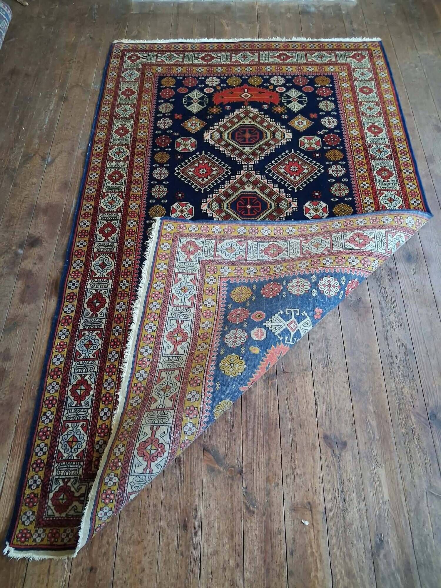 Handmade Caucasian Shirvan rug 229x140cm