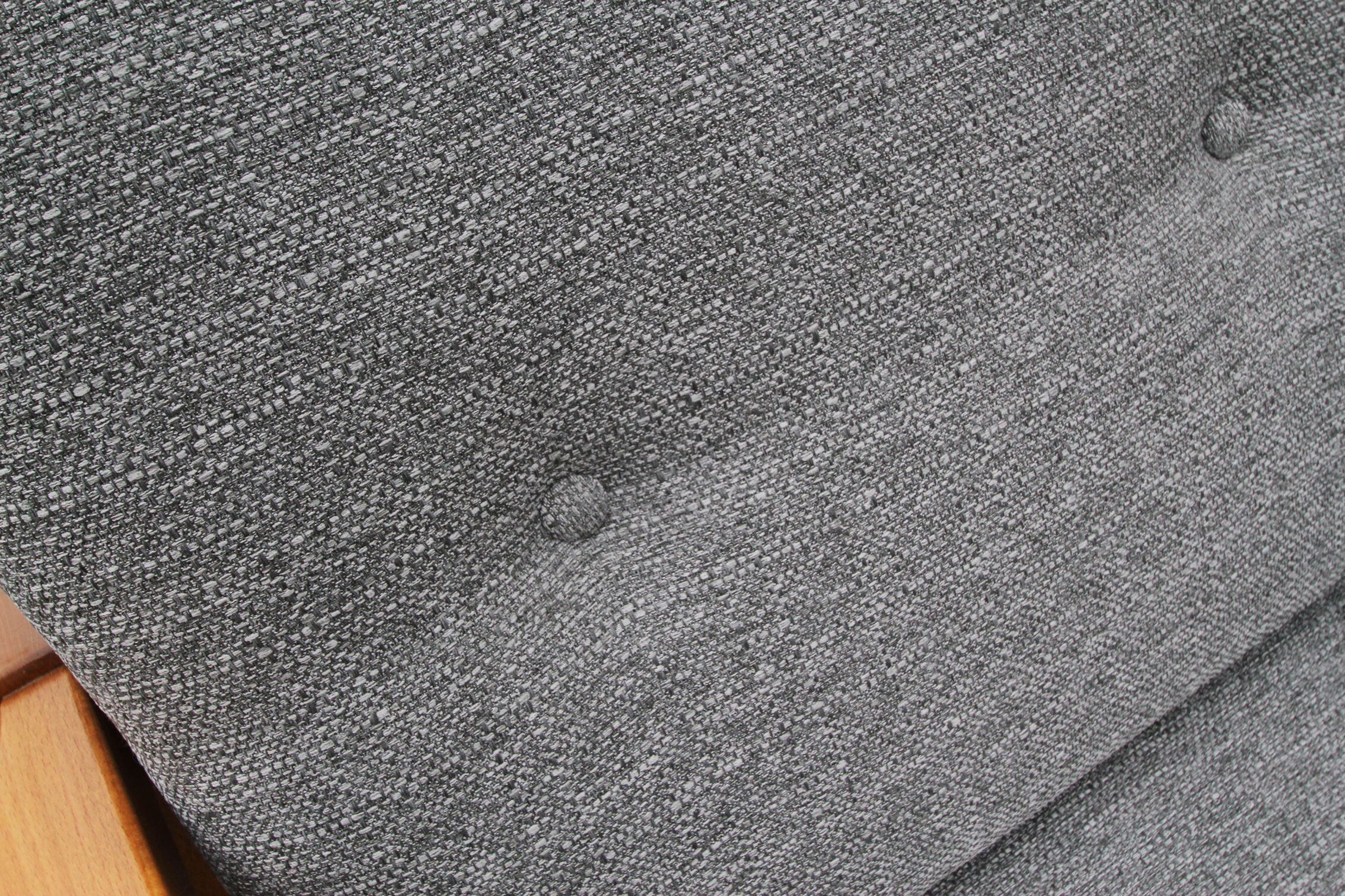 70s armchair in grey fabric