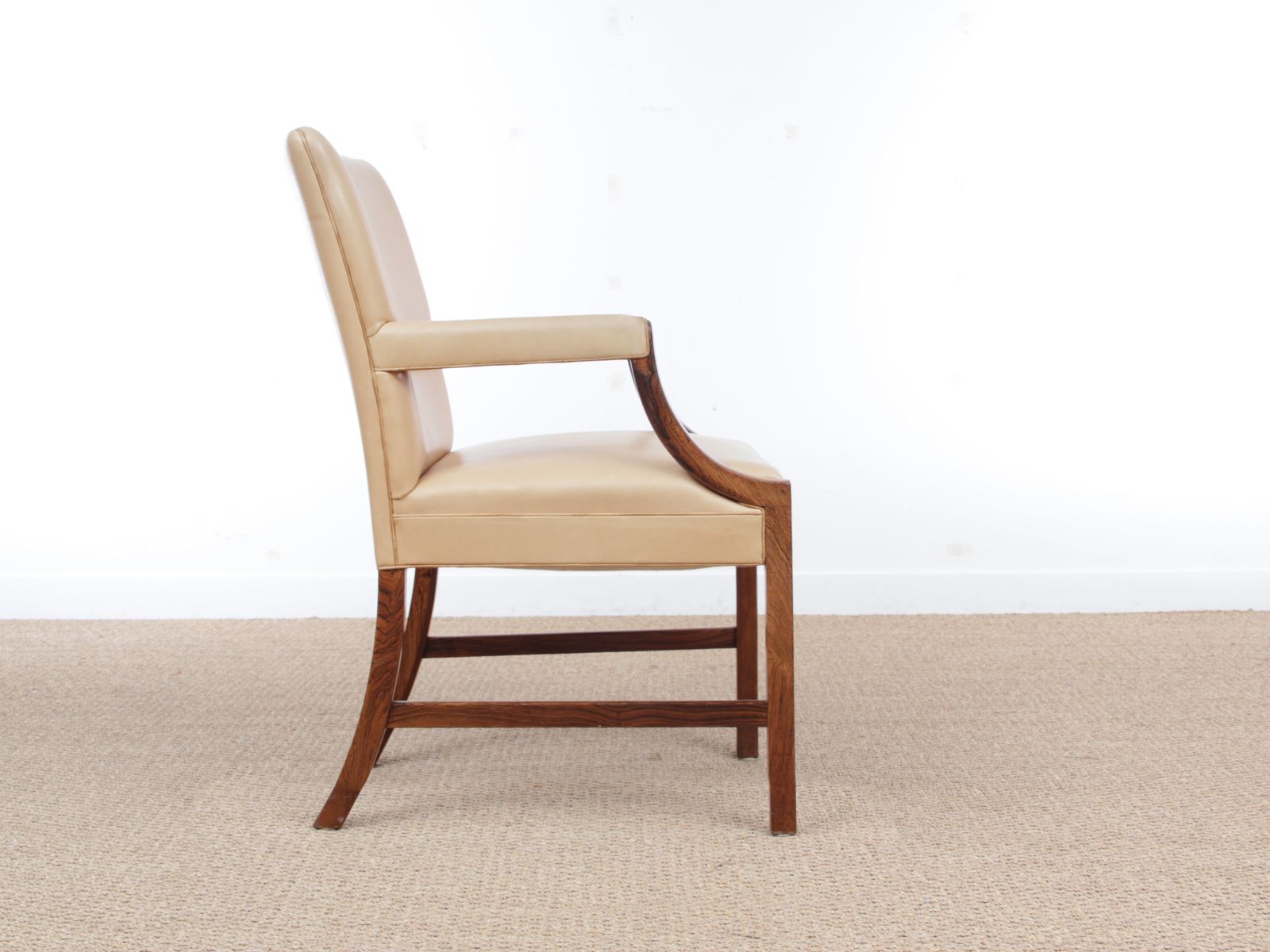 Fauteuil  par Ole Wanscher pour A.J. Iversen Iversen