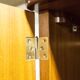 Scandinavian wardrobe 1960 teak 4 doors, 3 drawers, 2keys