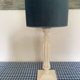 Lampe en bois sculpté Blanc d’Ivoire