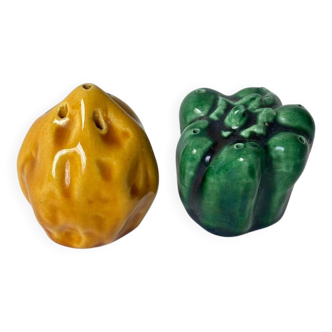 Salière et poivrière barbotine