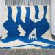 Large wool Berber rug decorated 250/300