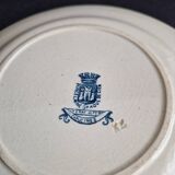 Ensemble de 6 assiettes à dessert Gien terre de fer modèle Capucines