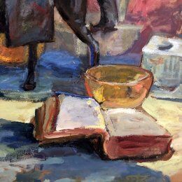 Painting "Remembering a trip to the Far East"