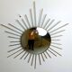 Vintage brass sunburst mirror 1970s