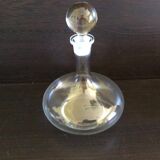 Mouth-blown glass decanter