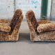 Paire de fauteuils en velours, 1970