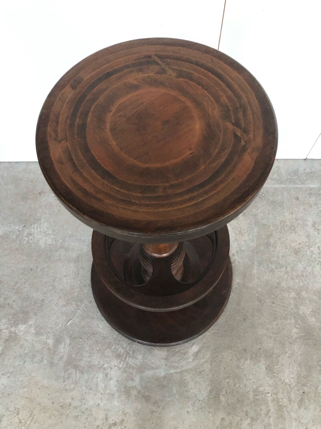 Vinatge solid wood bar top stool