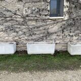 Planter white concrete