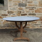 Nineteenth century zinc harvest table or winemaker