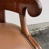 19th-century mahogany office chair