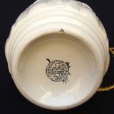 Boch cracked ceramic Art Deco lamp