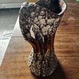 Vase Fat Lava Vallauris H 24 cm