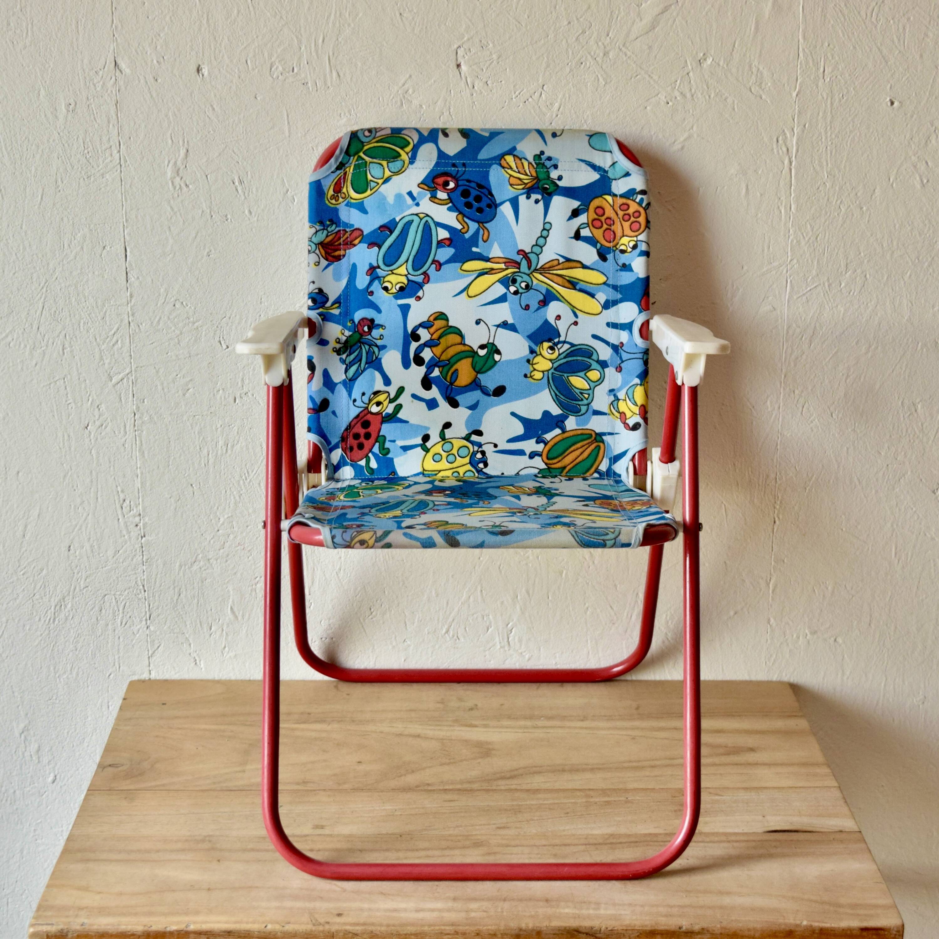 2 vintage camping chairs for children