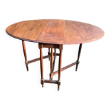 Foldable side table Gateleg in mahogany