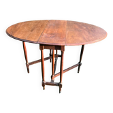 Foldable side table Gateleg in mahogany
