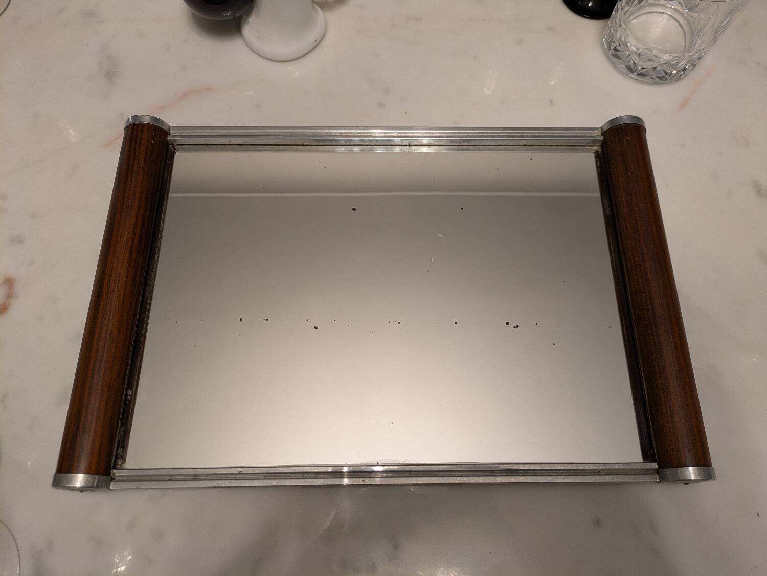 Art deco mirror tray