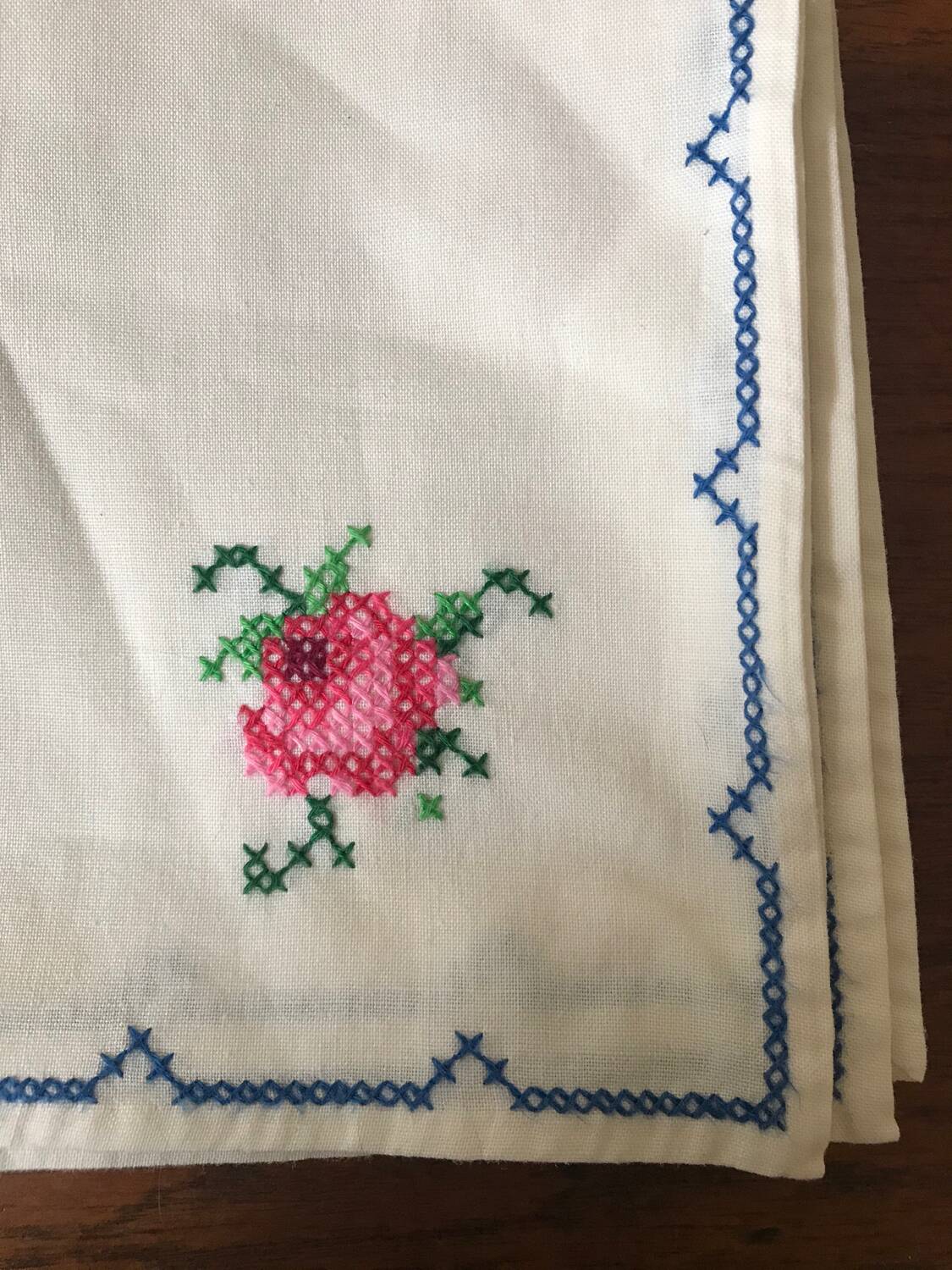 Embroidered napkin
