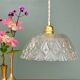 Vintage glass pendant light - tableware collection -