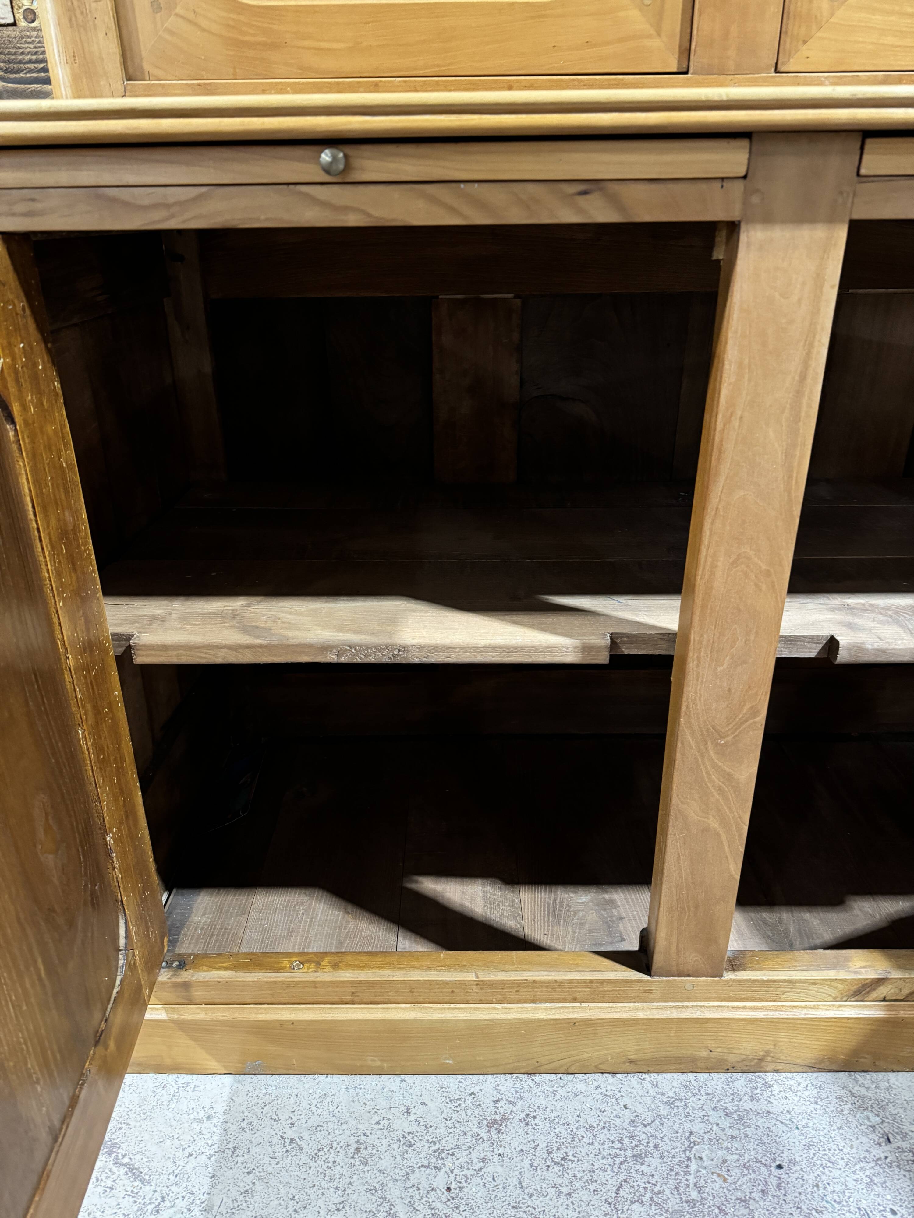 Large cherry wood bookcase