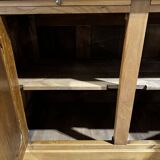 Large cherry wood bookcase